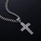 Dazzling Moissanite Hip-hop Cross Necklace - Hypoallergenic Choice for Easter Gifting to Family For Both Men and Women