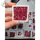 Loose Round Synthetic Ruby 0.12-3.85CT Wholesale Suitable For DIY Various Jewelry Can Be Used As A Gift