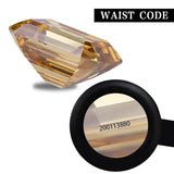 Wholesale Price Moissanite Stone Emerald Cut D Color Blue Green  VVS1 with GRA Certificate 0.5ct-10ct Gemstones