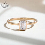 Stackable Custom Ring D Color VVS1 Round Pear Moissanite 10K/14K/18K Sparkling Luxury Engagement Jewelry Gifts For Women Men