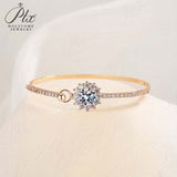 Series Closed Bracelets Set with Moissanite These Bracelets Are Exclusively for Women and Make An Ideal Engagement Gift
