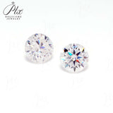 0.1ct-13ct Moissanite Stone Round Shape D Color 8Hearts&8Arrows Cut VVS1 Clarity DIY Jewelry Main Materials with GRA Certificate