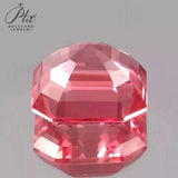 0.9-6.5ct Asscher Shape Lab-Grown Padparadscha Loose Stones - Excellent DIY Jewelry Raw Materials