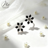 Moissanite Stud Earrings Snowflake D Color VVS1 Clarity 925 Sterling Silver GRA Certified Hypoallergenic Non Tarnish Office Commuter Jewelry