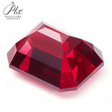 Jewelry Raw Material Wholesale - Multi-Size Emerald-Cut Lab-Grown Ruby