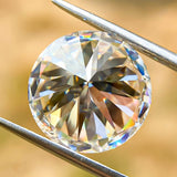 0.1ct-13ct Moissanite Stone Round Shape D Color 8Hearts&8Arrows Cut VVS1 Clarity DIY Jewelry Main Materials with GRA Certificate