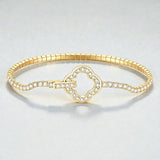 Moissanite Round Cut Multi Style Lock Design Bracelet Premium Radiant Jewelry Versatile Lock Trendy Bracelet Popular Gift Idea