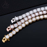 6.5mm Tennis Bracelet/Necklace Exquisite D-Color Moissanite Unisex Elegant Jewelry Anniversary Gift Allergy-Resistant