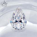 Multicolor Pear Shape Moissanite Diamond Wholesale Loose Stones Lab Grown for Gemstone Charms Engagement Jewelry GRA Certificate