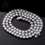 6.5mm Tennis Bracelet/Necklace Exquisite D-Color Moissanite Unisex Elegant Jewelry Anniversary Gift Allergy-Resistant