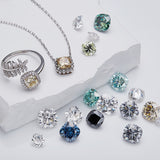 Moissanite Stone Wholesale D Color Cushion Cut 0.5CT-10CT Moissanite Loose Stone Gemstone for Jewelry Making with GRA Report