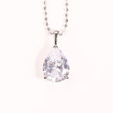 8-16 CT Custom Necklace Pear Cut Moissanite White 925 Sterling Silver Jewelry High-Quality Premium Christmas Gift Hypoallergenic