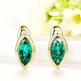 1CT Marquise Earrings D Color Moissanite/Ruby/Colombian 10k 14k S925 Plated Gold Ear Stud for Woman Engagement Christmas Party