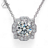 Moissanite 1ct Multicolor Classic Herry Necklace Pendant 925 Sterling Sliver Wedding/Birthday Jewely With Certificates Charms