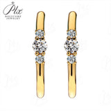 C-shaped Moissanite Earrings Women Only Gifts For Festivals And Anniversaries
