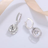 Total 4ct Green Oval Moissanite Drop Earrings with Certificate Passed Diamond Test Women 's Jewelry Christmas Gift S925 Silver
