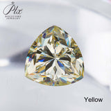 Lab Grown Loose Moissanite Diamond Wholesale Multicolor Trillion Shape VVS1 Clarity for Gemstone Making GRA Certificate Beads