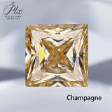 Moissanite Stone Moissanite Stone 0.35ct-5ct Colorful VVS1 Princess Shape Excellent Beads For Women's Jewelery Diamond Ring