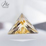 100% Real Moissanite Stone Triangle Cut Multicolor VVS1 Loose Beads With Certificate For Women Jewelry Making Charms Wholesale