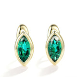 1CT Marquise Earrings D Color Moissanite/Ruby/Colombian 10k 14k S925 Plated Gold Ear Stud for Woman Engagement Christmas Party