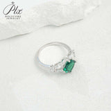 Customize Ring Cushion Cut Lab Grown Ruby Sapphire Columbia 925 Silver No Fade Hypoallergenic Anniversary Gifts Party Banquet