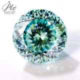 Moissanite Loose Stone Multicolor Primary Color Round Shape Hundred Sided Cut with GRA Certificate Jewelry Rings Earrings Making