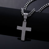 Dazzling Moissanite Hip-hop Cross Necklace - Hypoallergenic Choice for Easter Gifting to Family For Both Men and Women