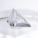 100% Real Moissanite Stone Triangle Cut Multicolor VVS1 Loose Beads With Certificate For Women Jewelry Making Charms Wholesale