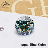 Lab Grown Moissanite Diamond Primary Color VVS1 Clarity Round Shape Brilliant Cut Beads Advanced Jewelry Making Materials