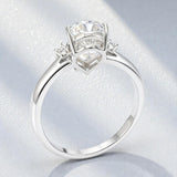 Pear Cut Moissanite Engagement Ring in 10K/14K/18K Gold Classic Solitaire Promise Ring Perfect Wedding Anniversary Gift