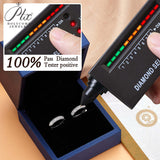 Moissanite Earring 1.6mm Diamond D Color VVS1 925 Sterling Sliver Plated White Gold Hoop Earring for Women Wedding Party Jewelry