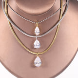 8-16 CT Custom Necklace Pear Cut Moissanite White 925 Sterling Silver Jewelry High-Quality Premium Christmas Gift Hypoallergenic