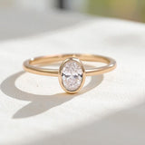 Stackable Custom Ring D Color VVS1 Round Pear Moissanite 10K/14K/18K Sparkling Luxury Engagement Jewelry Gifts For Women Men