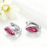 1CT Marquise Earrings D Color Moissanite/Ruby/Colombian 10k 14k S925 Plated Gold Ear Stud for Woman Engagement Christmas Party