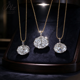 Lab Grown Diamond Necklace 14K/18K Gold Oval Shape 2/3ct DEF Color Pendant Hypoallergenic Direct from Factory Daily & Office Wear Perfect Gift