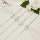 Luxury Moissanite Bracelet Assorted Cuts Round Pear Oval Heart Emerald Radiant Bright Shine Women Fashion Jewelry Premium Gift