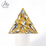 100% Real Moissanite Stone Triangle Cut Multicolor VVS1 Loose Beads With Certificate For Women Jewelry Making Charms Wholesale