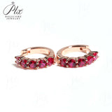 1CT Customize Earrings Moissanite Lab Grown Emerald/Ruby/Sapphire 925 Silver Hypoallergenic Factory Direct Sales for Women Gift