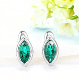 1CT Marquise Earrings D Color Moissanite/Ruby/Colombian 10k 14k S925 Plated Gold Ear Stud for Woman Engagement Christmas Party