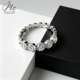 Lab Grown Diamond Ring 925 Sterling Silver 14k 18k GRA Certified Round Cut Hypoallergenic Wedding Ring Factory Direct Sale Ideal Gift