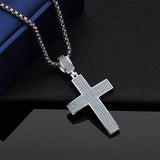 Dazzling Moissanite Hip-hop Cross Necklace - Hypoallergenic Choice for Easter Gifting to Family For Both Men and Women