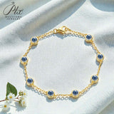 Moissanite Bracelet with 2.4CT D White/Black/Vivid Blue/Green Round Moissanite 925 Silver Plated Gold Women Man Party Gift Daily