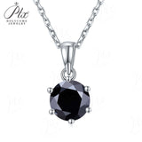 Moissanite Pendant Classical 6 Prongs 12 Color 925 Sterling Sliver Fine Jewelry Necklace Lady Birth Stones Wedding Gift Jewel