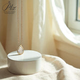 0.5-1CT Lab Grown Gemstone Necklace Series in 10K/14K/18K Gold Exclusive for Women Perfect Christmas Gift Choice Hypoallergenic