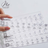 CUSTOM ZIRCON SETS - COMPARISON CHART FOR VARIOUS SHAPES AND SIZES SUITABLE FOR JEWELRY TOOLS