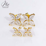 925 Sterling Silver with Hearts and Arrows Cut D Color VVS1  Moissanite Marquise Earrings  GRA Certificate Daily Wear