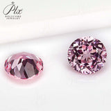 Gorgeous Small-Sized Round Lab-Grown Padparadscha Loose Stones - Perfect DIY Jewelry Supplies