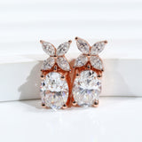 Moissanite Earrings Emerald/Ruby/Sapphire Styles 925 Silver Gift-Ready Hypoallergenic Fade-Resistant Factory-Direct Women Only