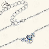 Moissanite Necklace 925 Silver with VVS1 Clarity Multiple Styles Available High-Quality Sparkling Jewelry for Women’s Events