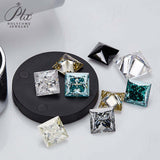 Moissanite Stone Moissanite Stone 0.35ct-5ct Colorful VVS1 Princess Shape Excellent Beads For Women's Jewelery Diamond Ring